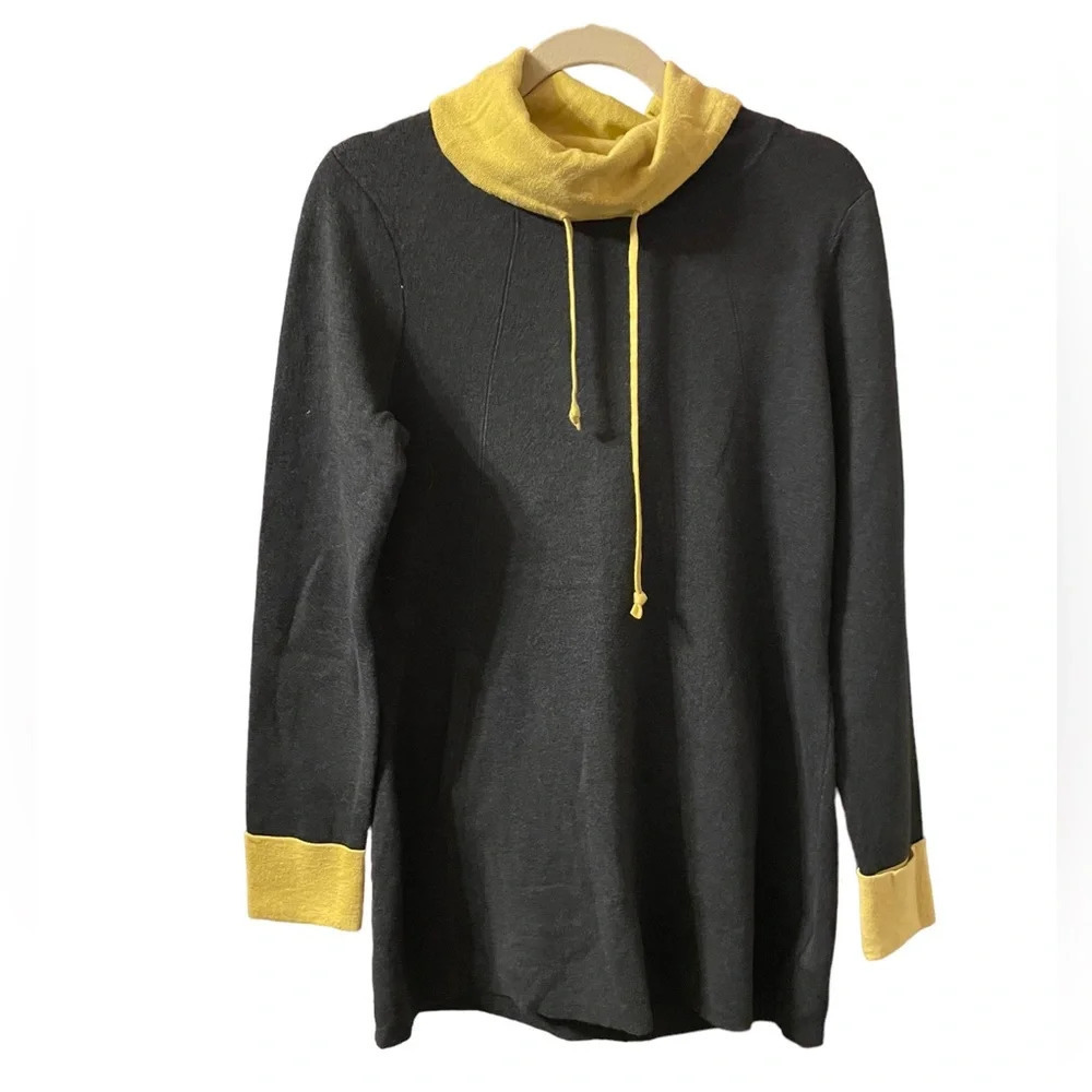 CYNTHIA ROWLEY COWL NECK SWEATER TUNIC